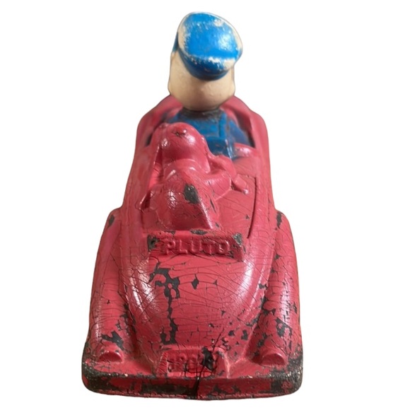 VINTAGE➕1940’s Disney Donal Duck & Pluto Car Toy - Picture 5 of 12